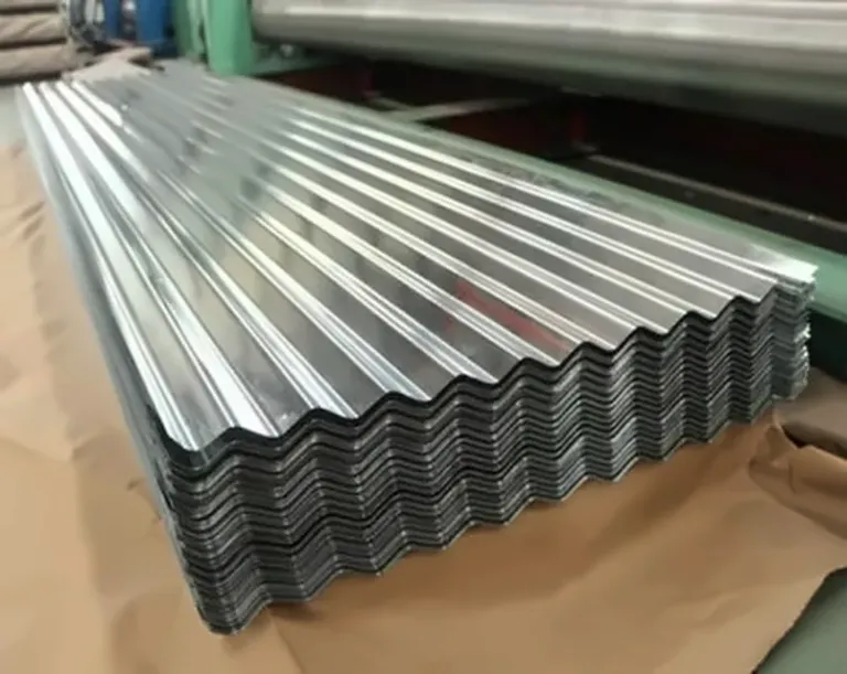 Corrugated iron roofing sheets